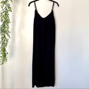 NWT Old Navy Black long Slip Sheer dress L